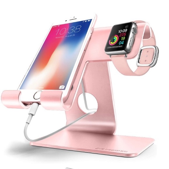 Accessories - Rose gold Iphone & apple watch charging station